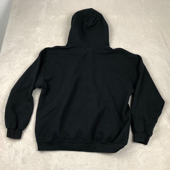 Mens Hoodie Sweatshirt Large Pullover Death Is A Cat Person Grim Reaper Casual - Picture 9 of 9